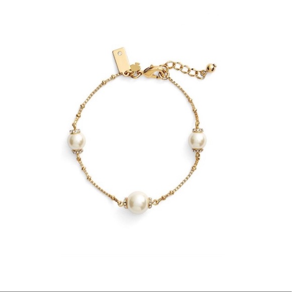 kate spade Jewelry - KATE SPADE Crystal Pearl Earrings & Bracelet